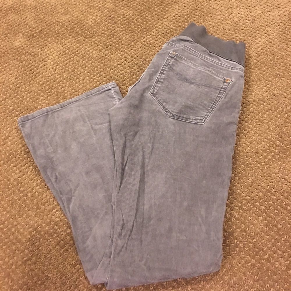 Gap Maternity Perfect Boot Grey Corduroys